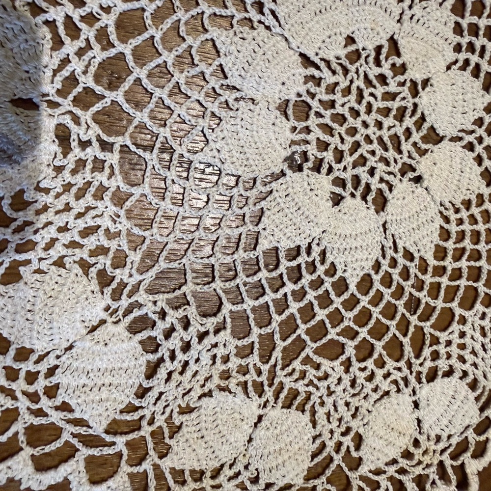 Elegant White Crochet Doily Handmade - Picture 2 of 3